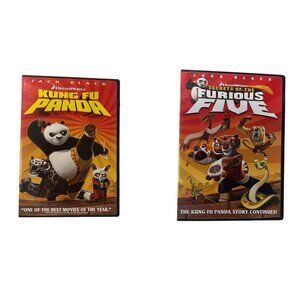 2-Disc DVD Lot Kung Fu Panda (Pre-Owned) and Secrets of The Furious Five (New)